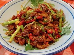 爆炒雪花牛腱肉-荆九爷爆炒桥头三嫩(浙大店)