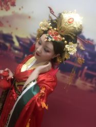 -后宫·古装汉服京剧儿童亲子全家福摄影