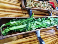 炒迟菜心-竹一味·竹筒饭