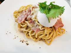 水波蛋奶油培根手工意面-the rug 飞毯 (朝阳公园店)