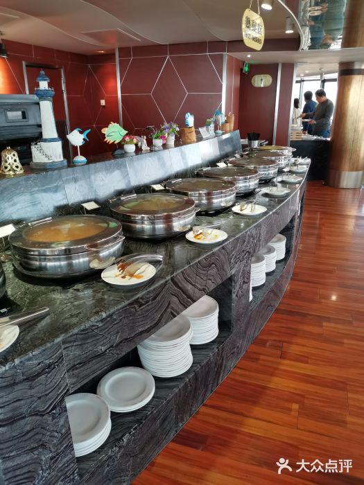 汇泉王朝大饭店-旋转餐厅(南海路店)自助调料区图片