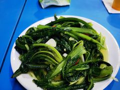 清炒油麦菜-尕有炕锅烤羊肉