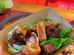 脆皮五花肉-赵美丽·重庆社区火锅·直营店(火车东站·中豪国际店)