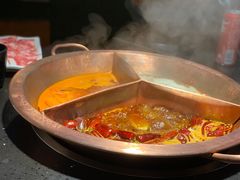 三拼锅底-锅说大脸毛肚重庆老火锅(佐阾店)