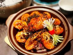 石锅梅菜罗氏虾-大拙里·精致融合菜(沙湖桃源国际店)
