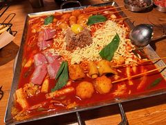 芝士火山炒年糕-包装马车·韩国料理·포장마차