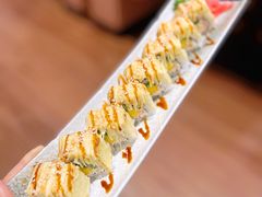 鲜切芒果芝士卷寿司-小川洋风料理(深圳首店)