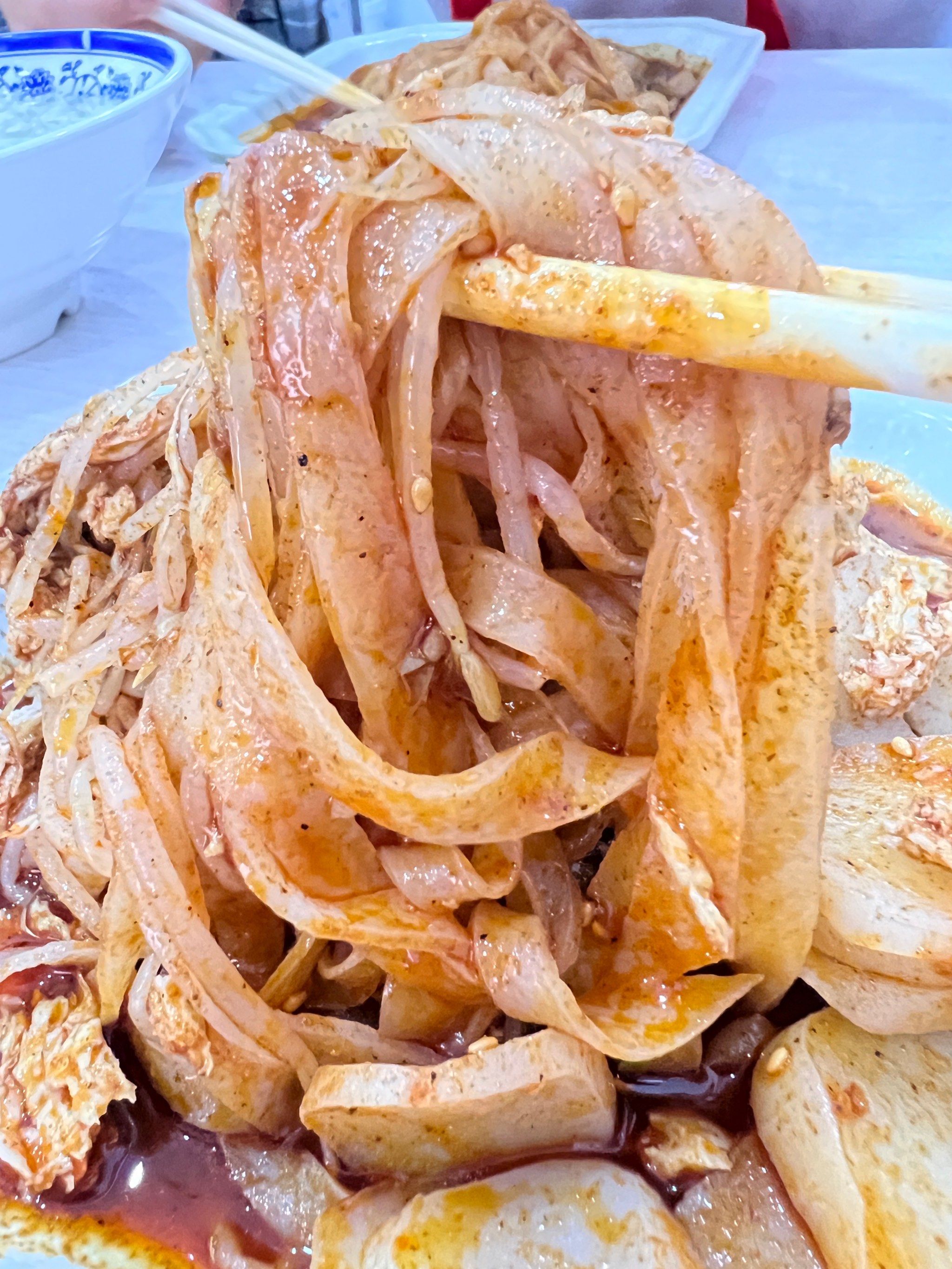 陕西擀面皮,肉夹馍