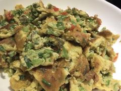 青椒炒土鸡蛋-肖记公安牛肉鱼杂馆· 省级非物质文化遗产(仁和路店)