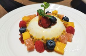 Raspberry Blueberry Passion Fruit Italian Panna Cotta