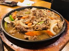 铁板烤牛肉-包装马车·韩国料理·포장마차