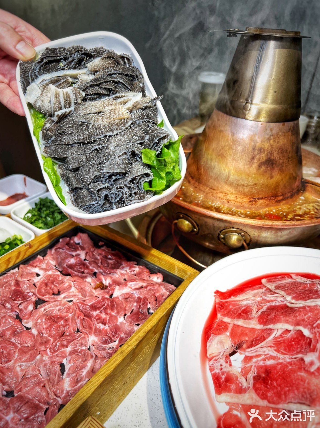 北京美食探店[调皮]去古铜吃铜锅涮肉