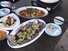 葱油蝴蝶蚌-万景饭店·鱼街农家菜