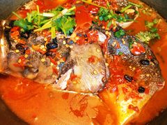 老坛剁椒蒸鱼头-俏九州·小炒黄牛肉(华润万象汇店)