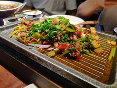 葱椒爆牛肉-绿茶餐厅(松江万达店)
