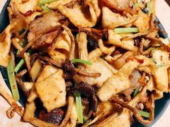 千页豆腐茶树菇炒肉-谷养元(老火车站店)