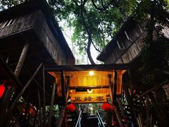 -天门沟九州驿站树上汤泉