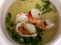 明虾佐花椰菜泥-顶鲜101美食美景餐厅