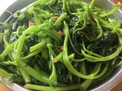 豆瓣酱炒空心菜-真好吃牛杂(白沙店)