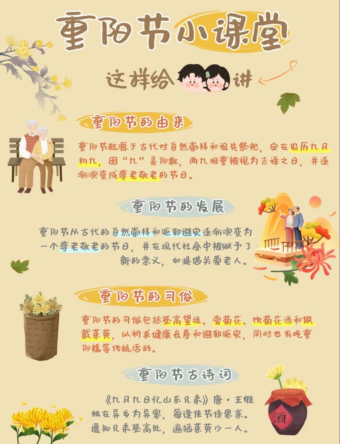 节日亲子科普:重阳节的那些事~
