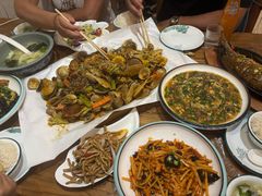 -东来菜馆•手抓海鲜家常菜•海鲜锅贴(鸽子窝店)