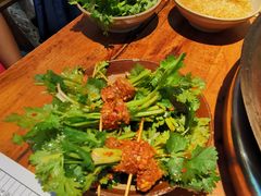 香菜牛肉-四小区火锅·巷子里的重庆火锅(花照壁店)