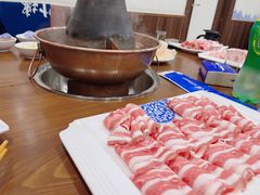 手工大刀肉-楼外楼肥羊木炭火锅居(乐群街店)