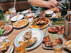 -街角等你.大连海鲜烧烤.经典铁板海鲜串(西安路店)