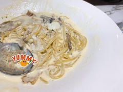 奶油蛋汁意面-TAMATI(巴黎贝甜韩式西餐厅店)