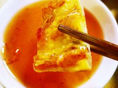 虾饼蘸橘油酱-桂园白粥·潮汕老味道