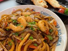 关西虾仁秘炒乌冬-仙隐小鹿中华料理(南宁万象城店)