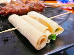 豆腐皮卷小葱-丹东特色烤肉(学府路一部店)
