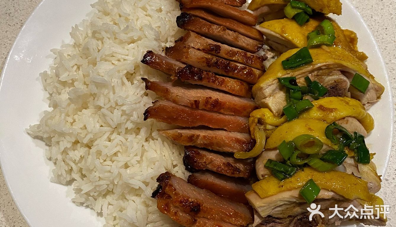 今天学会了双拼饭|叉烧拼白切鸡9215