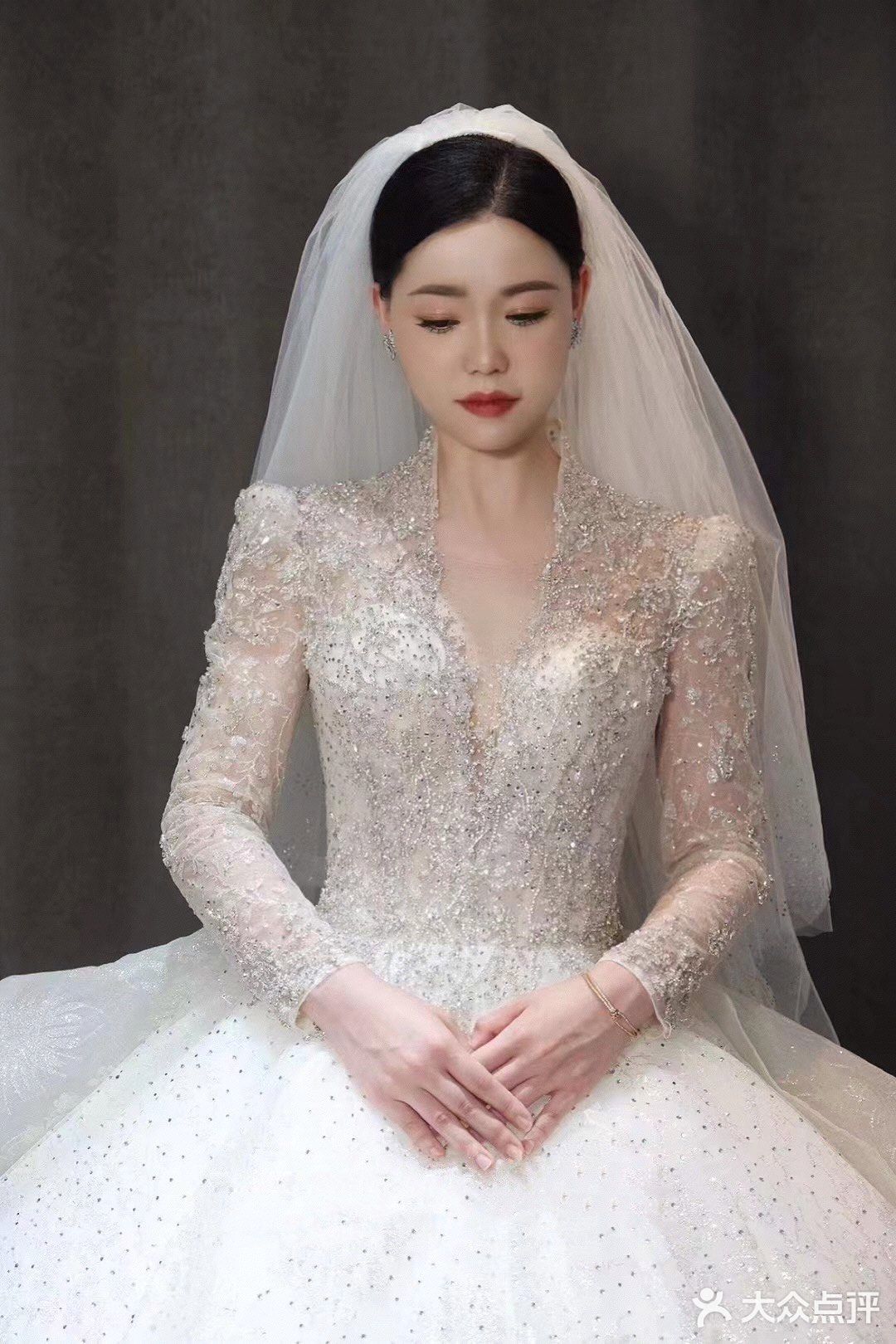 长袖大拖尾主纱👰🏼♀️