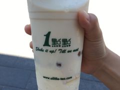 四季奶青加波霸加冰淇淋去冰三分甜-1点点(阜通店)