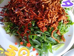 香辣肉丝-方圆正宗筋饼老店