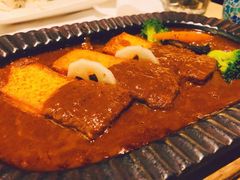 肉汁铁板煎豆腐-梧桐