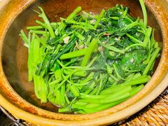 啫啫虾酱空心菜-熠盛粤味(永康路店)