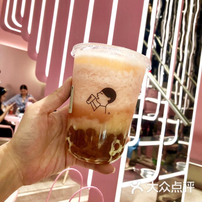 喜茶(天环广场pink店)桃桃波波茶图片 - 第6张