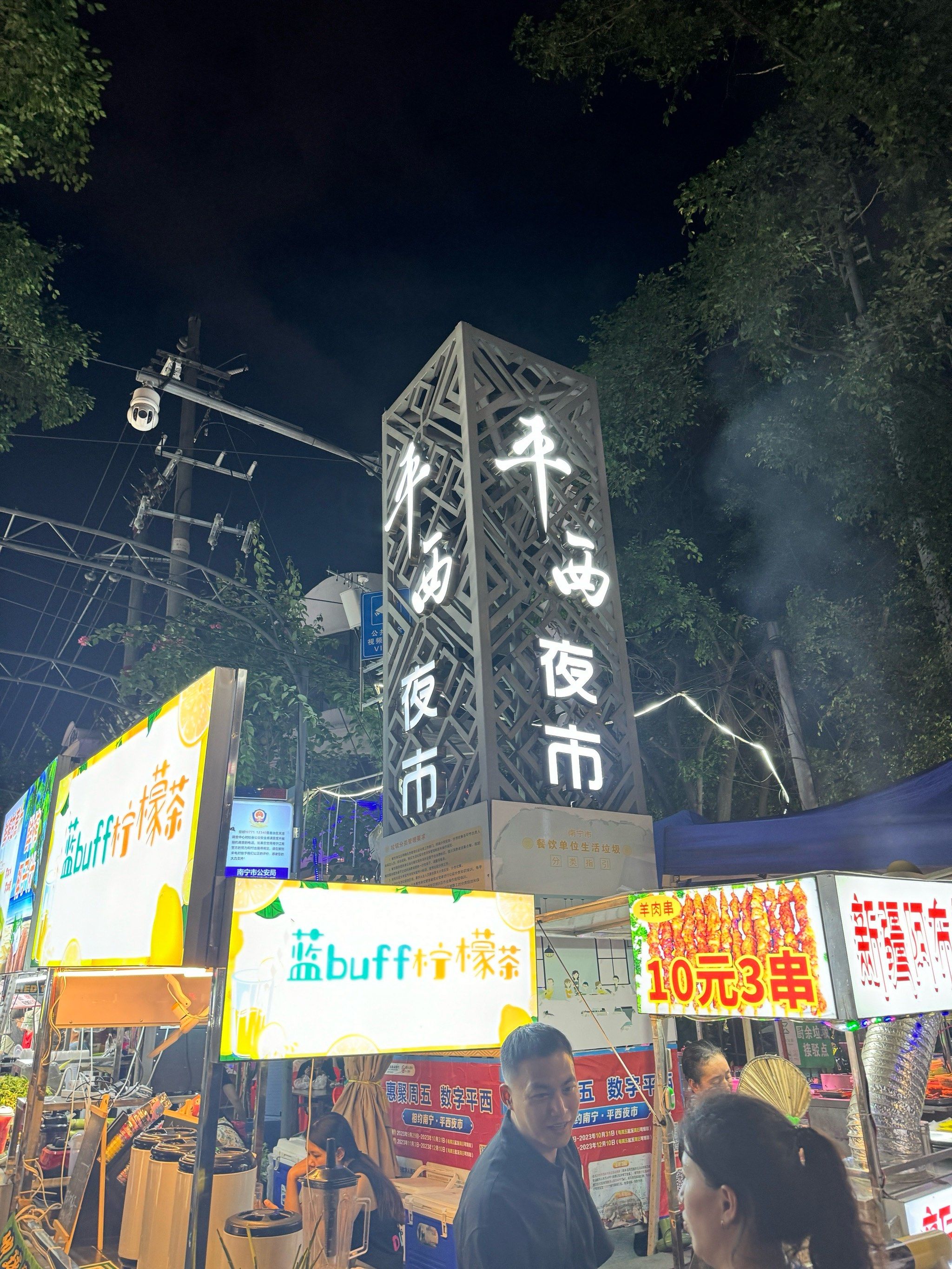 南宁美食攻略01平西夜市50块吃到撑!