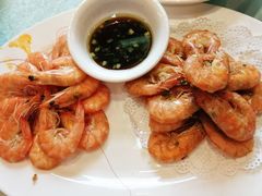 海白虾两吃-金杏·粘卷子 烤鸭 农家菜