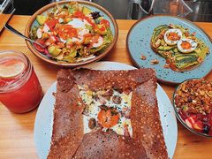 鸡蛋蘑菇熏肉荞麦可丽饼-RAC BAR(安福路店)