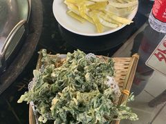 炸花椒芽-姥家大锅台水库渔家