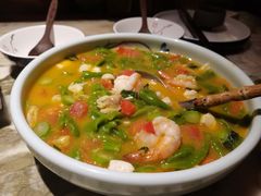 翡翠海鲜面疙瘩汤-绿茶餐厅(乐峰广场店)