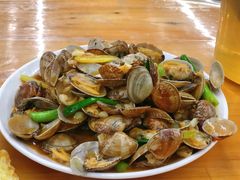 姜葱炒花甲-明记海鲜大排档(巽寮湾店)