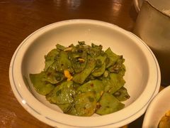 青椒炒扁豆-李久其家民间餐厅(观沙岭公园店)