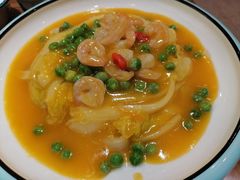 -东来菜馆•手抓海鲜家常菜•海鲜锅贴(鸽子窝店)