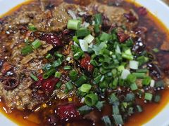 水煮牛肉片-九九牛肉馆(南山路店)