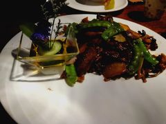 野菌炒雪花牛肉片-江滨壹号艺文空间复合餐厅(闽江大道店)