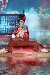 -后宫·古装汉服京剧儿童亲子全家福摄影